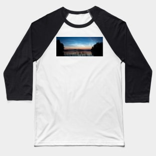 Night shining clouds over lake Baseball T-Shirt